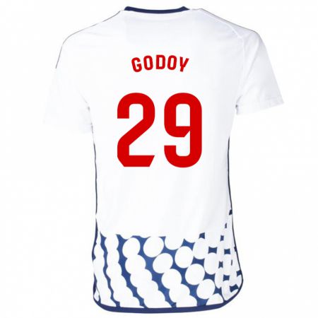 Kandiny Niño Camiseta Alan Godoy #29 Blanco 2ª Equipación 2023/24 La Camisa Chile