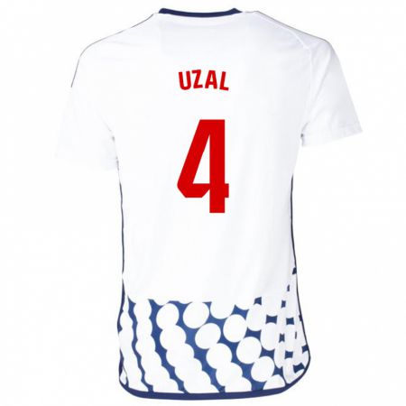 Kandiny Niño Camiseta Yeray Uzal #4 Blanco 2ª Equipación 2023/24 La Camisa Chile