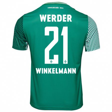 Kandiny Hombre Camiseta Till Winkelmann #21 Verde 1ª Equipación 2023/24 La Camisa Chile