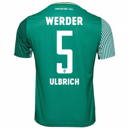 Kandiny Hombre Camiseta Michelle Ulbrich #5 Verde 1ª Equipación 2023/24 La Camisa Chile