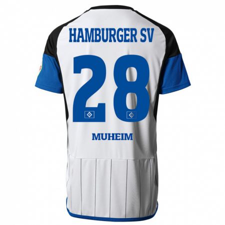 Kandiny Hombre Camiseta Miro Muheim #28 Blanco 1ª Equipación 2023/24 La Camisa Chile