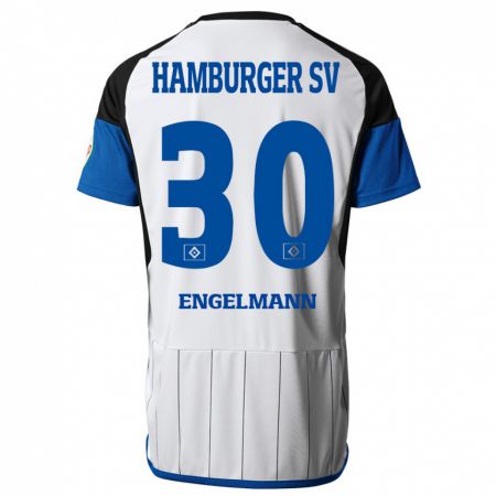 Kandiny Hombre Camiseta Timon Engelmann #30 Blanco 1ª Equipación 2023/24 La Camisa Chile