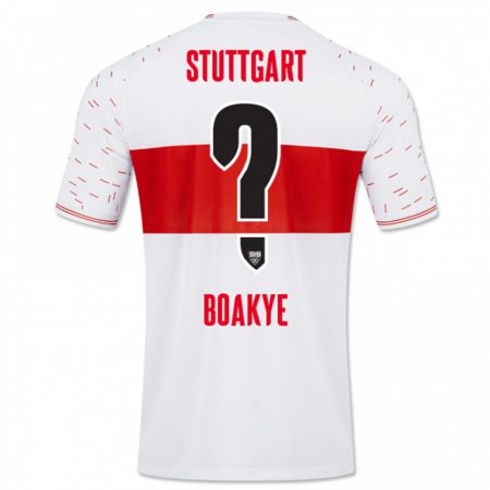 Kandiny Hombre Camiseta Benjamin Boakye #0 Blanco 1ª Equipación 2023/24 La Camisa Chile