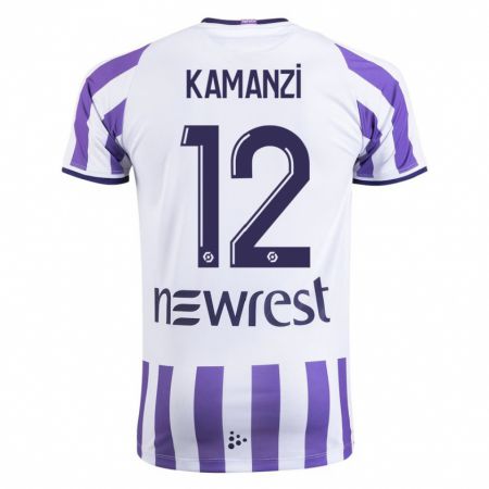 Kandiny Hombre Camiseta Warren Kamanzi #12 Blanco 1ª Equipación 2023/24 La Camisa Chile