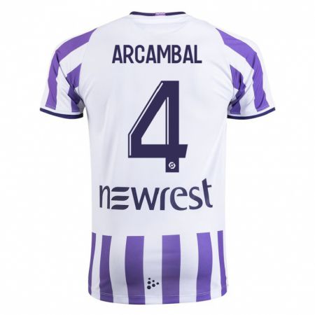 Kandiny Hombre Camiseta Anais Arcambal #4 Blanco 1ª Equipación 2023/24 La Camisa Chile