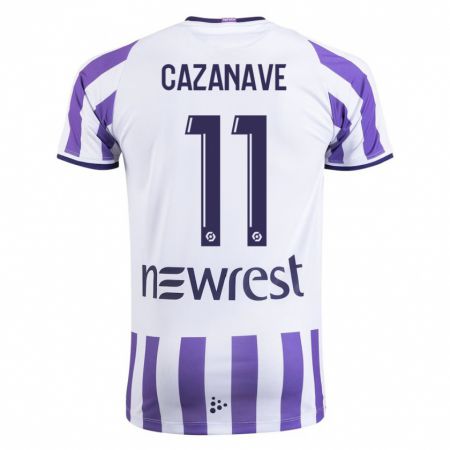 Kandiny Hombre Camiseta Julie Cazanave #11 Blanco 1ª Equipación 2023/24 La Camisa Chile