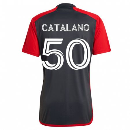 Kandiny Hombre Camiseta Gianluca Catalano #50 Gris 1ª Equipación 2023/24 La Camisa Chile