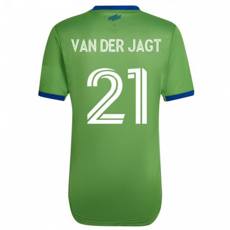 Kandiny Hombre Camiseta Olivia Van Der Jagt #21 Verde 1ª Equipación 2023/24 La Camisa Chile