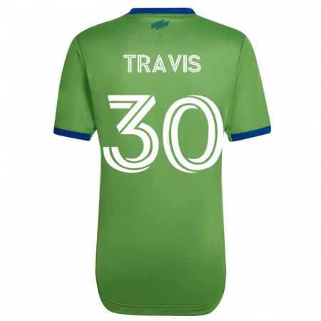 Kandiny Hombre Camiseta Riley Travis #30 Verde 1ª Equipación 2023/24 La Camisa Chile