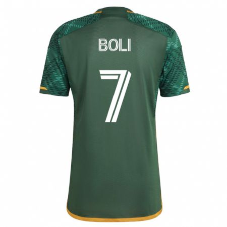 Kandiny Hombre Camiseta Franck Boli #7 Verde 1ª Equipación 2023/24 La Camisa Chile