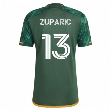 Kandiny Hombre Camiseta Dario Zuparic #13 Verde 1ª Equipación 2023/24 La Camisa Chile