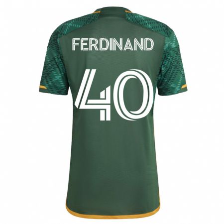 Kandiny Hombre Camiseta Keesean Ferdinand #40 Verde 1ª Equipación 2023/24 La Camisa Chile