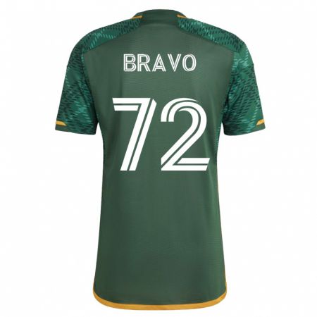 Kandiny Hombre Camiseta Julian Bravo #72 Verde 1ª Equipación 2023/24 La Camisa Chile