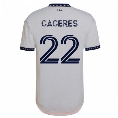 Kandiny Hombre Camiseta Martín Cáceres #22 Blanco 1ª Equipación 2023/24 La Camisa Chile