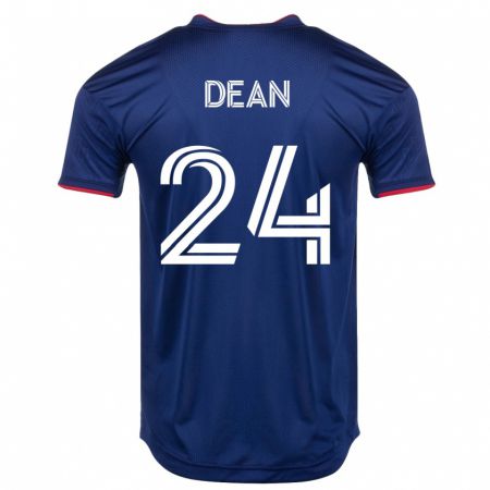 Kandiny Hombre Camiseta Jonathan Dean #24 Armada 1ª Equipación 2023/24 La Camisa Chile