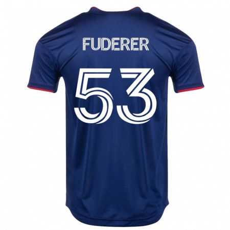 Kandiny Hombre Camiseta Jake Fuderer #53 Armada 1ª Equipación 2023/24 La Camisa Chile