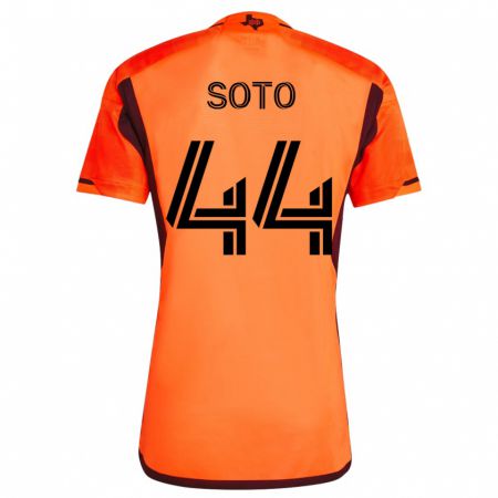 Kandiny Hombre Camiseta Ezekiel Soto #44 Naranja 1ª Equipación 2023/24 La Camisa Chile