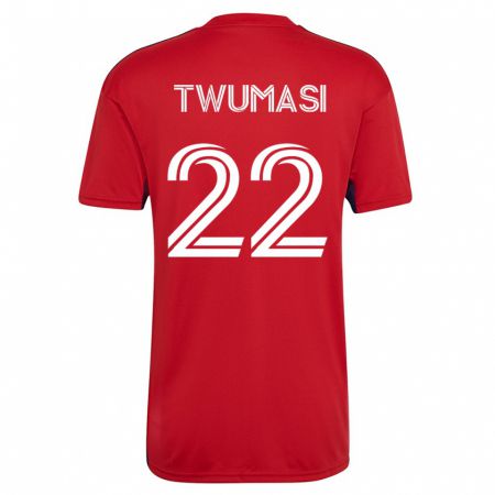 Kandiny Hombre Camiseta Ema Twumasi #22 Rojo 1ª Equipación 2023/24 La Camisa Chile