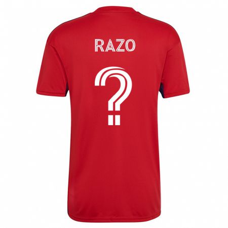 Kandiny Hombre Camiseta Edgar Razo #0 Rojo 1ª Equipación 2023/24 La Camisa Chile