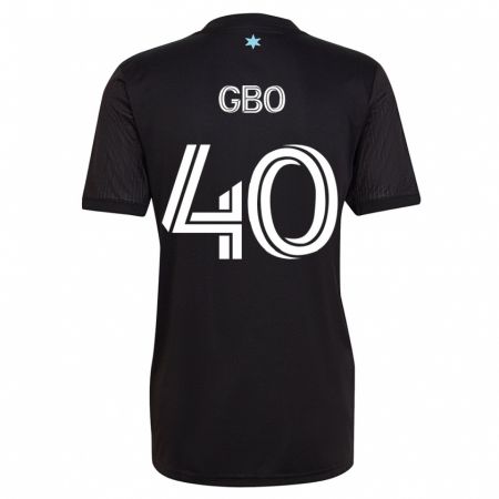 Kandiny Hombre Camiseta Cedrik Gbo #40 Negro 1ª Equipación 2023/24 La Camisa Chile