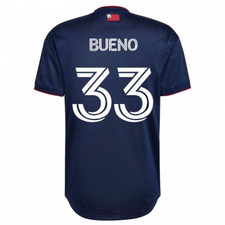 Kandiny Hombre Camiseta Brandonn Bueno #33 Armada 1ª Equipación 2023/24 La Camisa Chile