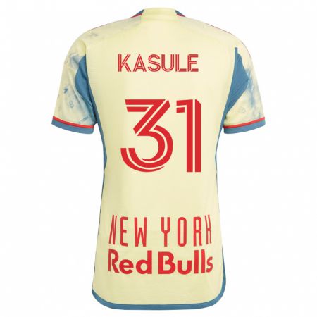 Kandiny Hombre Camiseta Ibrahim Kasule #31 Amarillo 1ª Equipación 2023/24 La Camisa Chile