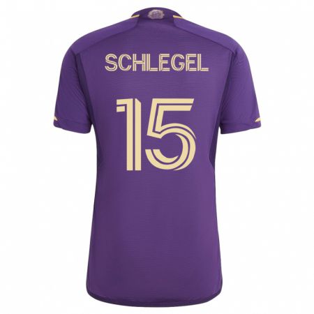 Kandiny Hombre Camiseta Rodrigo Schlegel #15 Violeta 1ª Equipación 2023/24 La Camisa Chile