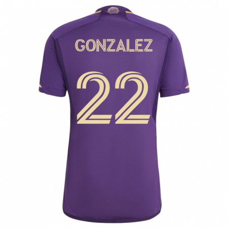 Kandiny Hombre Camiseta Gastón González #22 Violeta 1ª Equipación 2023/24 La Camisa Chile