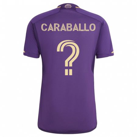 Kandiny Hombre Camiseta Gustavo Caraballo #0 Violeta 1ª Equipación 2023/24 La Camisa Chile