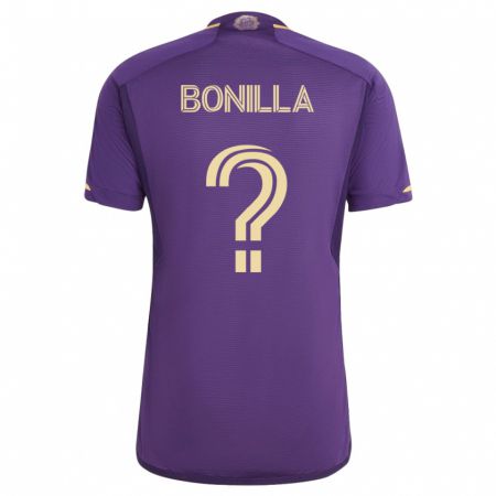 Kandiny Hombre Camiseta Jarell Bonilla #0 Violeta 1ª Equipación 2023/24 La Camisa Chile
