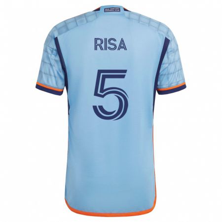Kandiny Hombre Camiseta Birk Risa #5 Azul 1ª Equipación 2023/24 La Camisa Chile