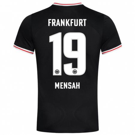 Kandiny Hombre Camiseta Keziah Oteng-Mensah #19 Negro 2ª Equipación 2023/24 La Camisa Chile