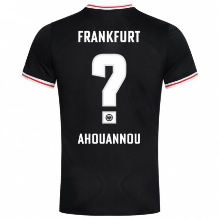 Kandiny Hombre Camiseta Yannis Ahouannou #0 Negro 2ª Equipación 2023/24 La Camisa Chile