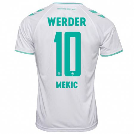 Kandiny Hombre Camiseta Elmin Mekic #10 Blanco 2ª Equipación 2023/24 La Camisa Chile