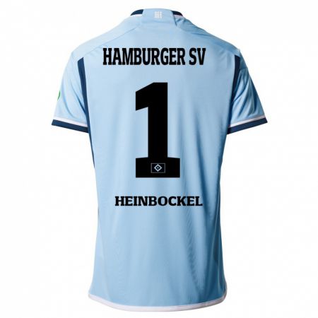 Kandiny Hombre Camiseta Simon Heinbockel #1 Azul 2ª Equipación 2023/24 La Camisa Chile