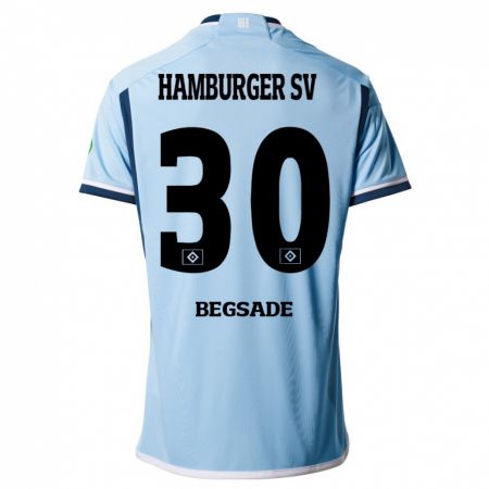 Kandiny Hombre Camiseta Soheil Begsade #30 Azul 2ª Equipación 2023/24 La Camisa Chile