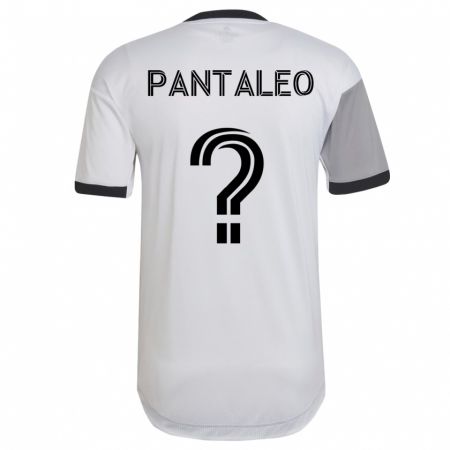 Kandiny Hombre Camiseta Adamo Pantaleo #0 Blanco 2ª Equipación 2023/24 La Camisa Chile