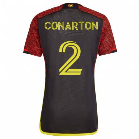 Kandiny Hombre Camiseta Alyssa Conarton #2 Naranja 2ª Equipación 2023/24 La Camisa Chile