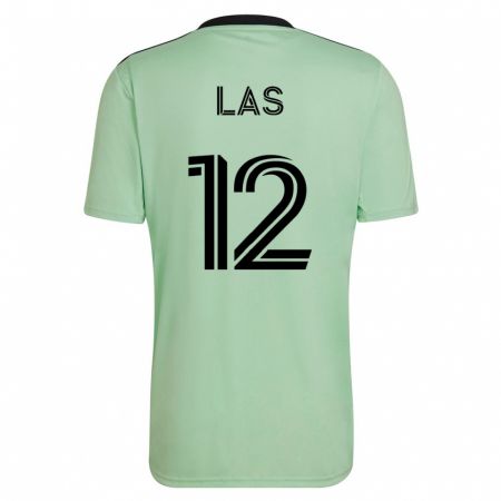 Kandiny Hombre Camiseta Damian Las #12 Verde Claro 2ª Equipación 2023/24 La Camisa Chile