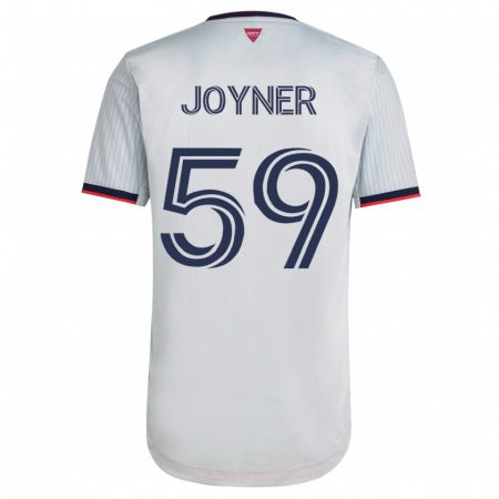 Kandiny Hombre Camiseta Mykhi Joyner #59 Blanco 2ª Equipación 2023/24 La Camisa Chile