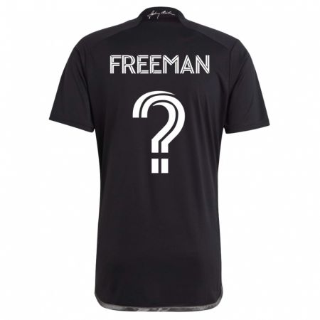 Kandiny Hombre Camiseta Tyler Freeman #0 Negro 2ª Equipación 2023/24 La Camisa Chile