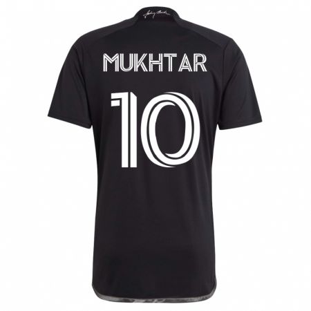 Kandiny Hombre Camiseta Hany Mukhtar #10 Negro 2ª Equipación 2023/24 La Camisa Chile