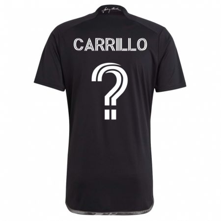 Kandiny Hombre Camiseta Alejandro Carrillo #0 Negro 2ª Equipación 2023/24 La Camisa Chile