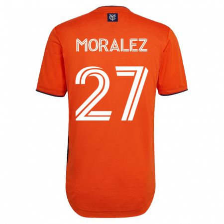 Kandiny Hombre Camiseta Maxi Moralez #27 Negro 2ª Equipación 2023/24 La Camisa Chile
