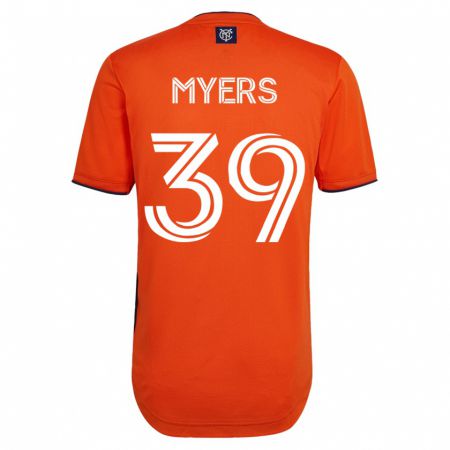 Kandiny Hombre Camiseta Md Myers #39 Negro 2ª Equipación 2023/24 La Camisa Chile