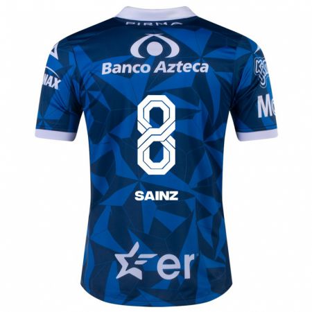 Kandiny Hombre Camiseta María Sainz #8 Azul 2ª Equipación 2023/24 La Camisa Chile