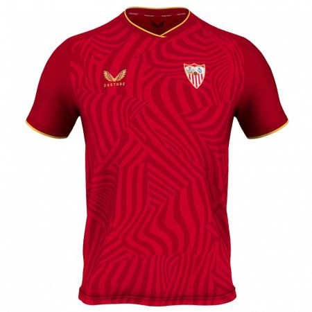 Kandiny Hombre Camiseta Lorenzo Luchino #0 Rojo 2ª Equipación 2023/24 La Camisa Chile