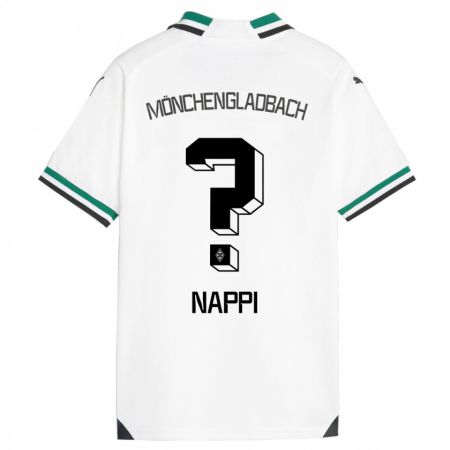 Kandiny Mujer Camiseta Johann Deumi Nappi #0 Blanco Verde 1ª Equipación 2023/24 La Camisa Chile