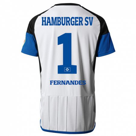 Kandiny Mujer Camiseta Daniel Heuer Fernandes #1 Blanco 1ª Equipación 2023/24 La Camisa Chile