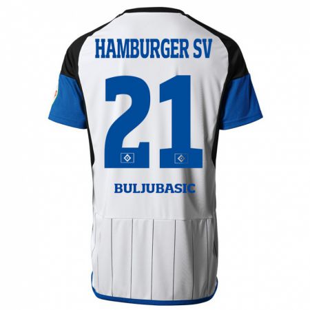 Kandiny Mujer Camiseta Amer Buljubasic #21 Blanco 1ª Equipación 2023/24 La Camisa Chile